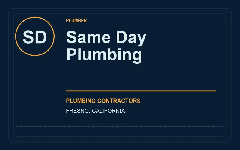 Same Day Plumbing in Fresno, California