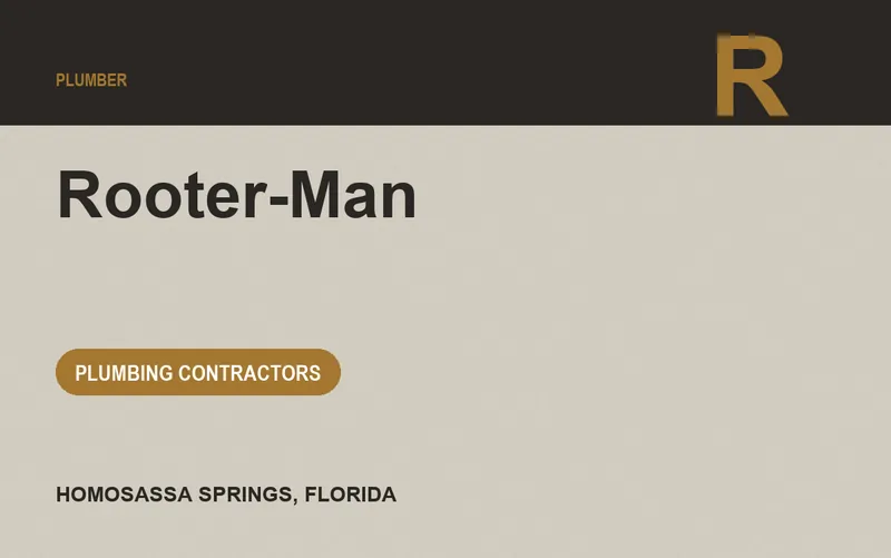 Rooter-Man in Homosassa Springs, Florida