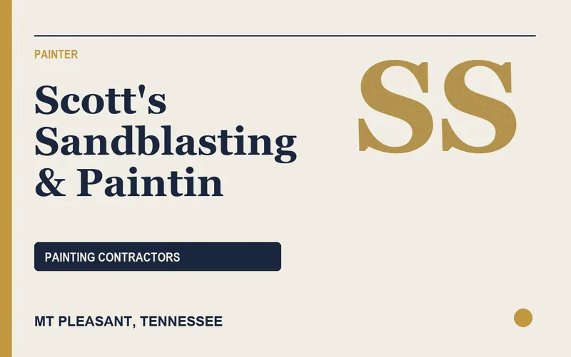 Scott's Sandblasting & Paintin in Mt Pleasant, Tennessee