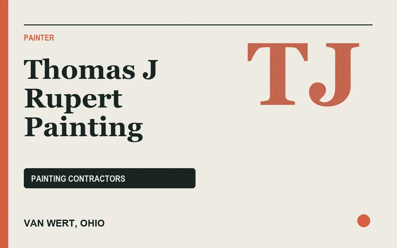 Thomas J Rupert Painting in Van Wert, Ohio