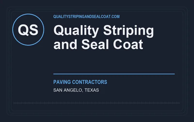 Quality Striping and Seal Coat in San Angelo, Texas