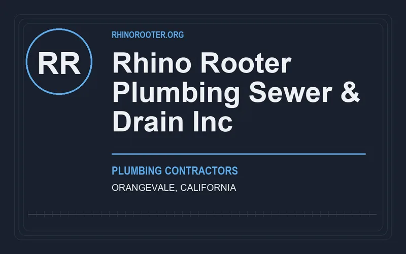 Rhino Rooter Plumbing Sewer & Drain Inc in Orangevale, California
