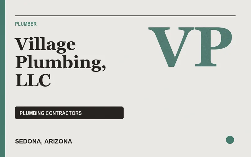 Village Plumbing, LLC in Sedona, Arizona