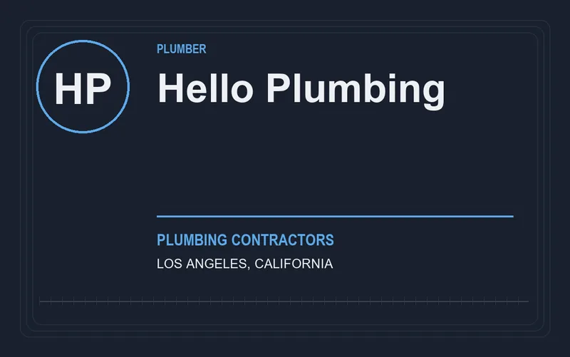 Hello Plumbing in Los Angeles, California