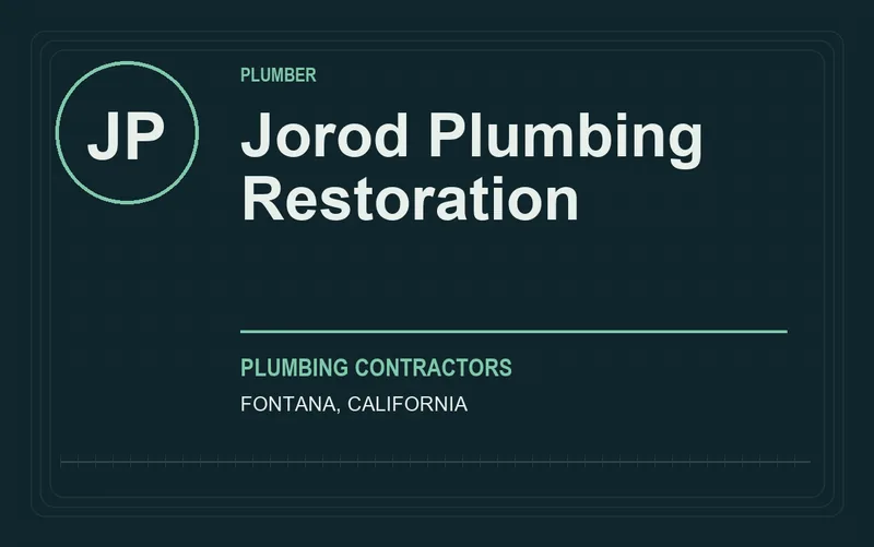 Jorod Plumbing Restoration in Fontana, California