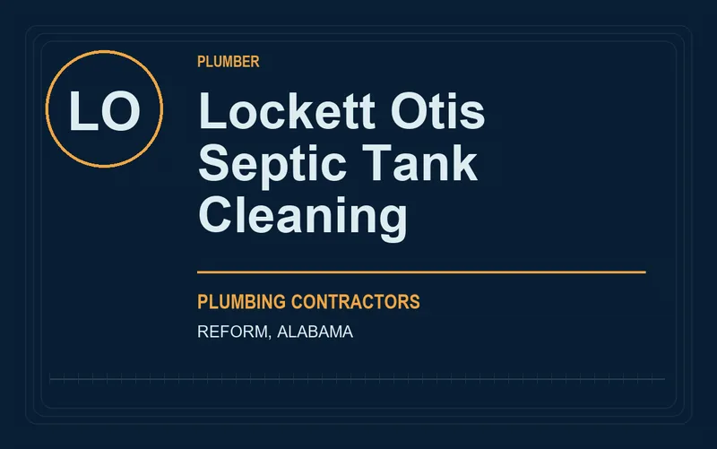Lockett Otis Septic Tank Cleaning in Reform, Alabama