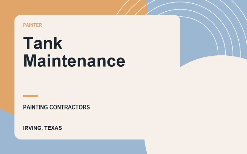 Tank Maintenance in Irving, Texas