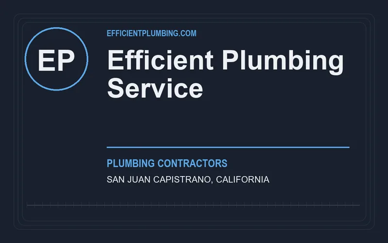 Efficient Plumbing Service in San Juan Capistrano, California
