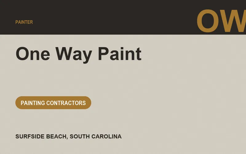 One Way Paint in Surfside Beach, South Carolina