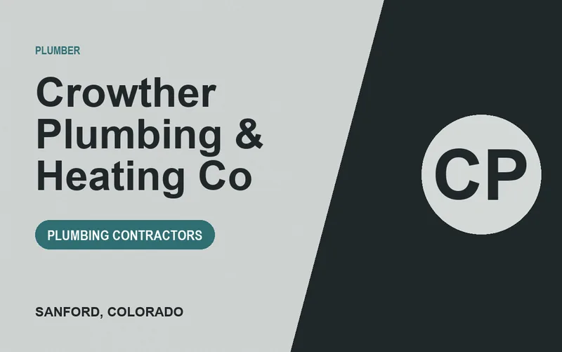 Crowther Plumbing & Heating Co in Sanford, Colorado
