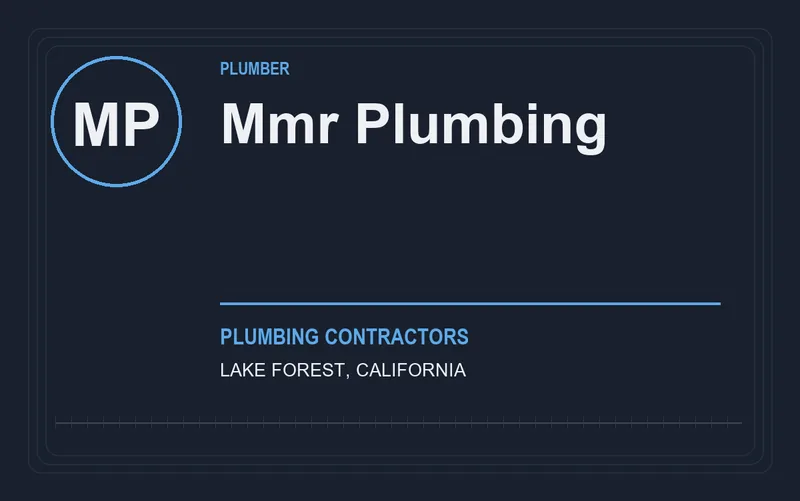 MMR PLUMBING in Lake Forest, California