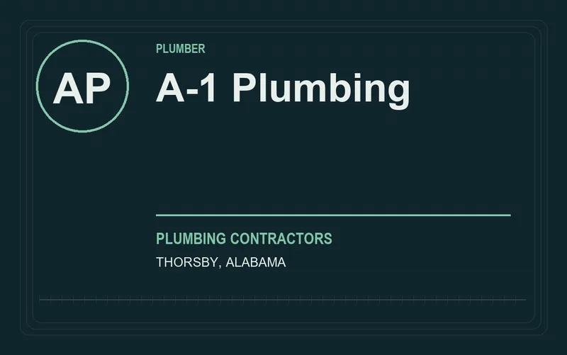 A-1 Plumbing in Thorsby, Alabama