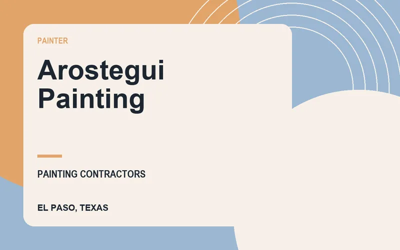 Arostegui Painting in El Paso, Texas