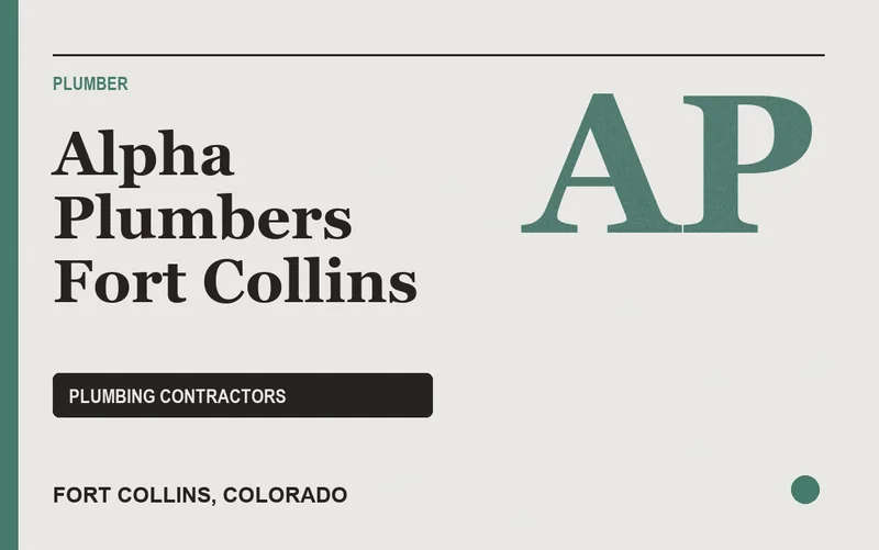 Alpha Plumbers Fort Collins in Fort Collins, Colorado