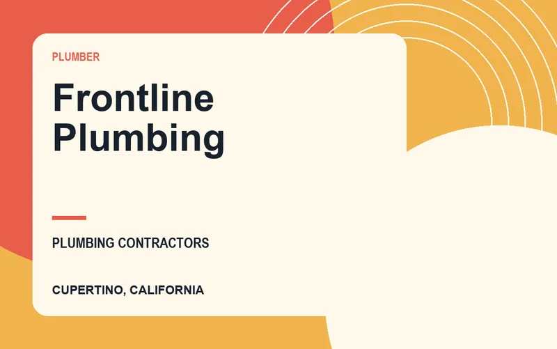 Frontline Plumbing in Cupertino, California