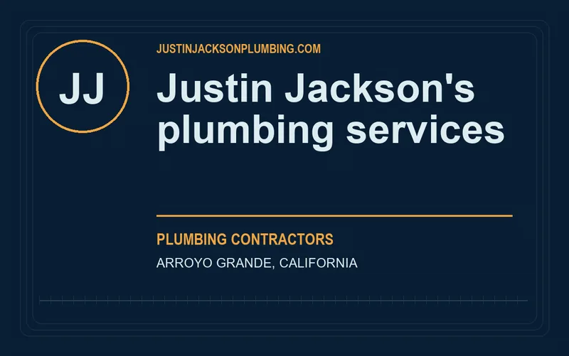 Justin Jackson's plumbing services in Arroyo Grande, California
