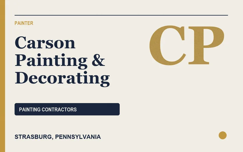 Carson Painting & Decorating in Strasburg, Pennsylvania
