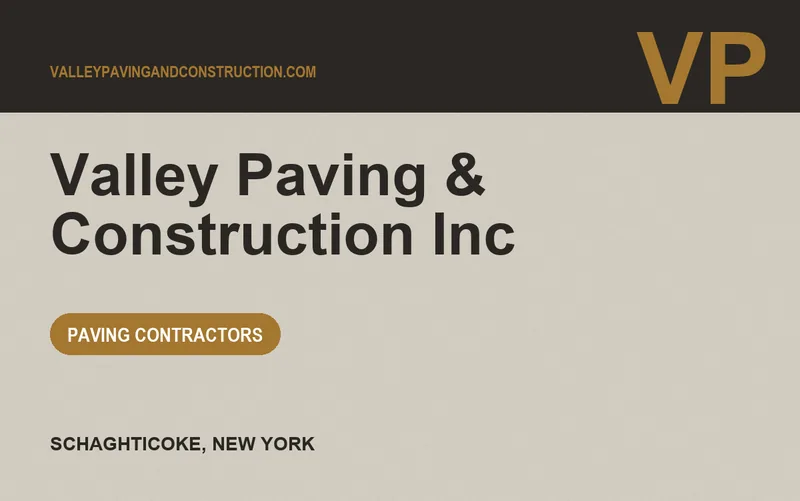 Valley Paving & Construction Inc in Schaghticoke, New York