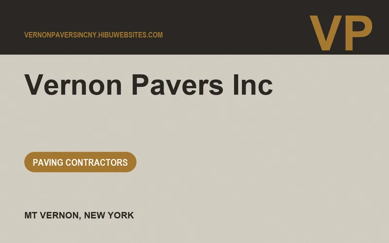 Vernon Pavers Inc in Mt Vernon, New York