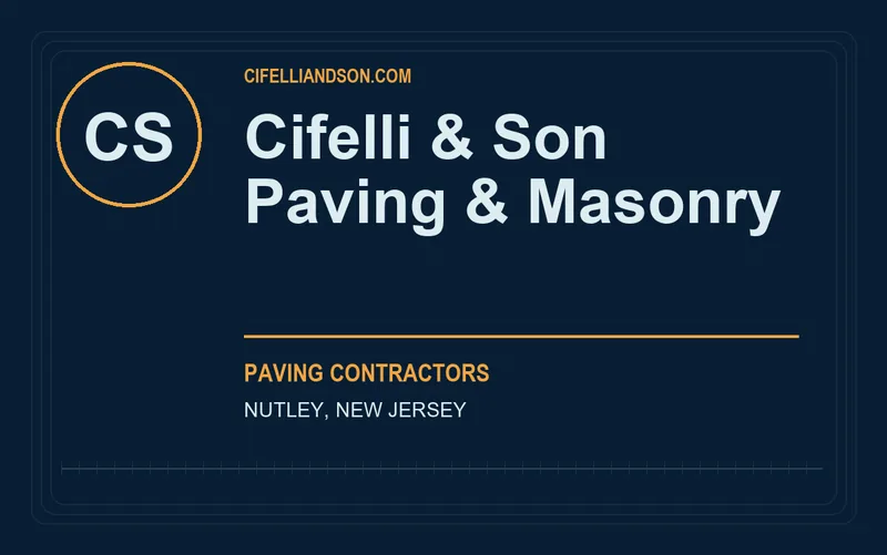 Cifelli & Son Paving & Masonry in Nutley, New Jersey