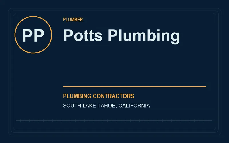 Potts Plumbing in South Lake Tahoe, California