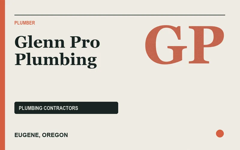 Glenn Pro Plumbing in Eugene, Oregon