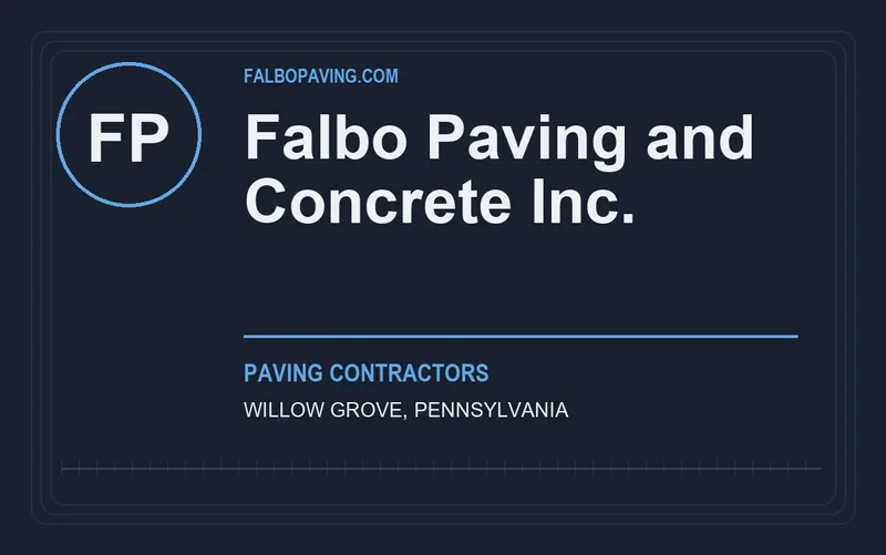 Falbo Paving and Concrete Inc. in Willow Grove, Pennsylvania