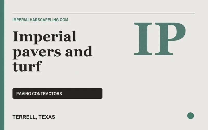 Imperial pavers and turf in Terrell, Texas