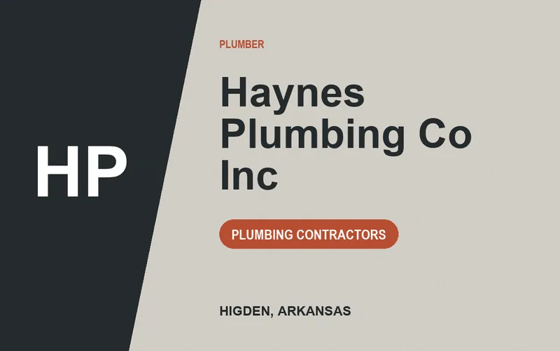 Haynes Plumbing Co Inc in Higden, Arkansas