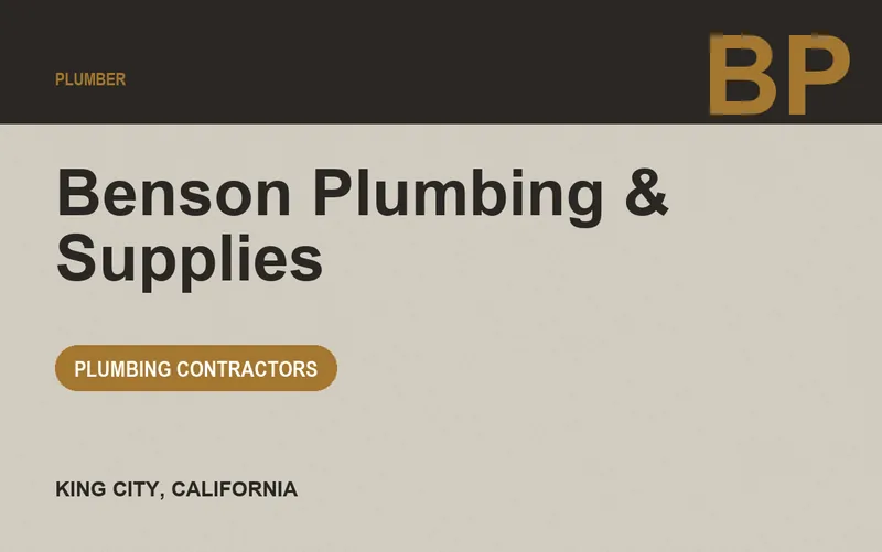 Benson Plumbing & Supplies in King City, California