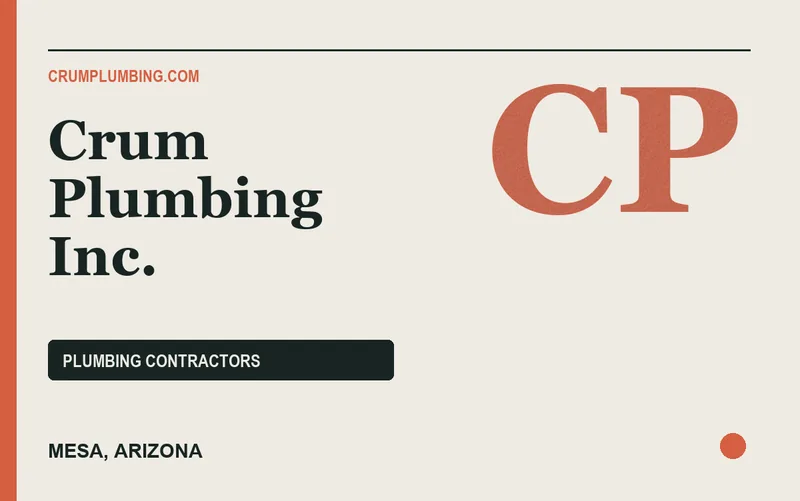 Crum Plumbing Inc. in Mesa, Arizona