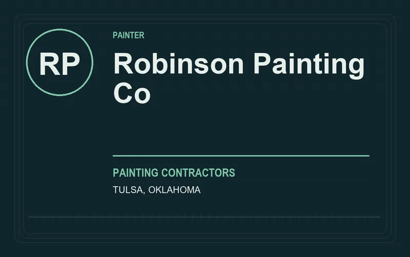 Robinson Painting Co in Tulsa, Oklahoma