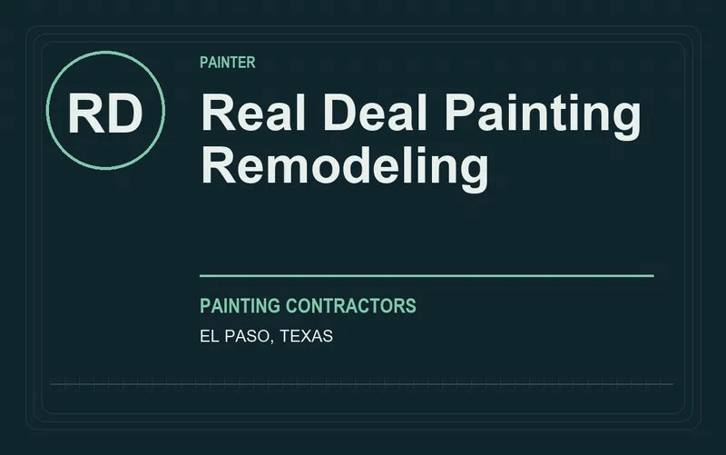 Real Deal Painting Remodeling in El Paso, Texas