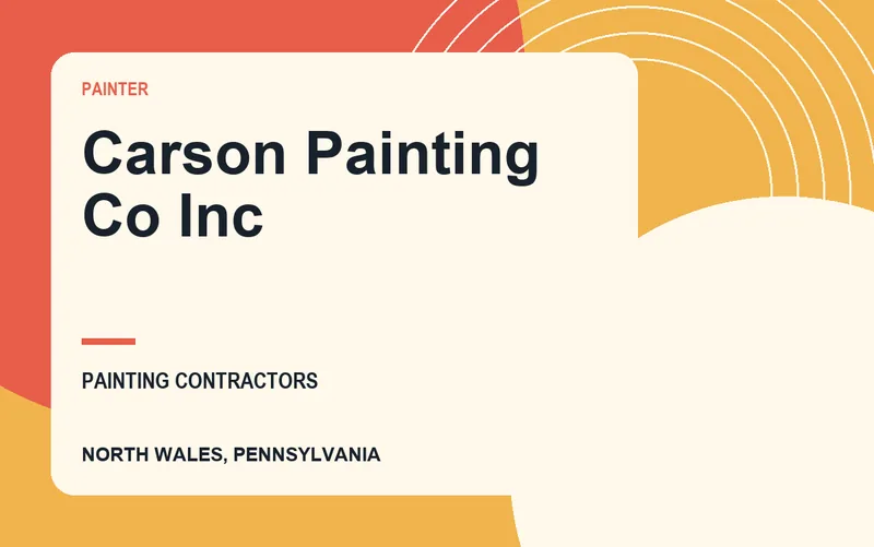 Carson Painting Co Inc in North Wales, Pennsylvania