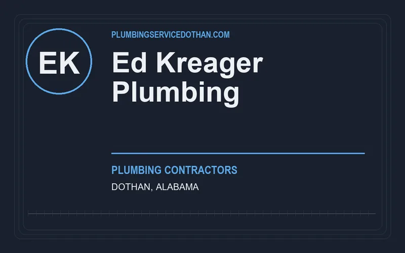 Ed Kreager Plumbing in Dothan, Alabama