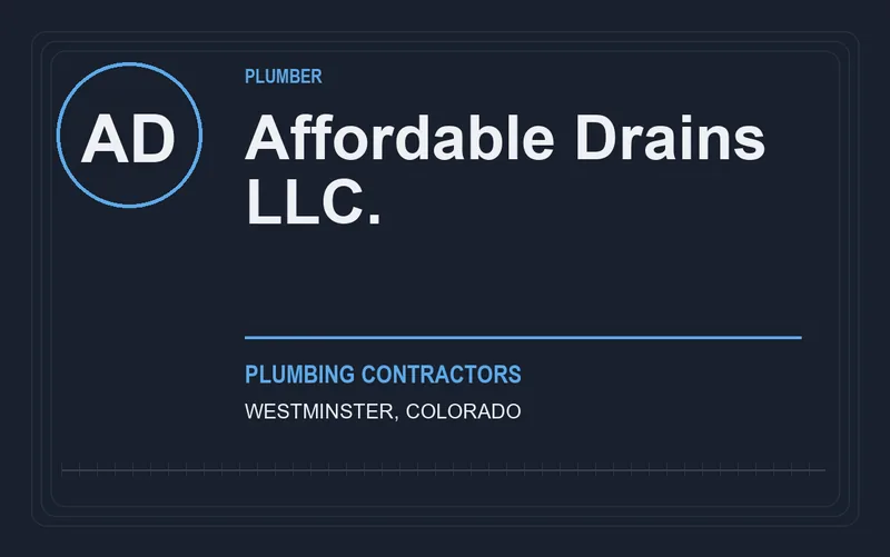 Affordable Drains L.L.C. in Westminster, Colorado