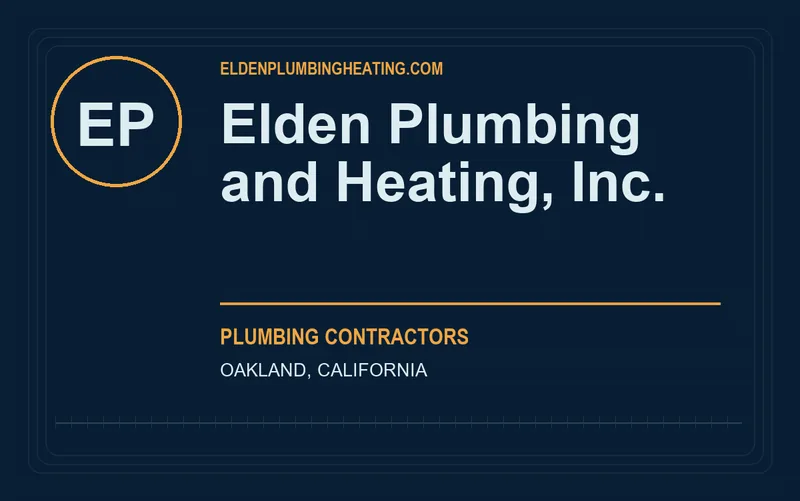 Elden Plumbing and Heating, Inc. in Oakland, California