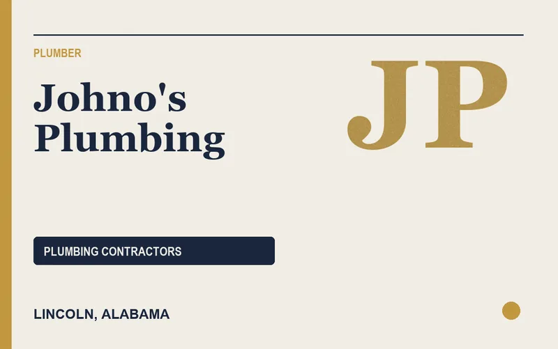 Johno's Plumbing in Lincoln, Alabama