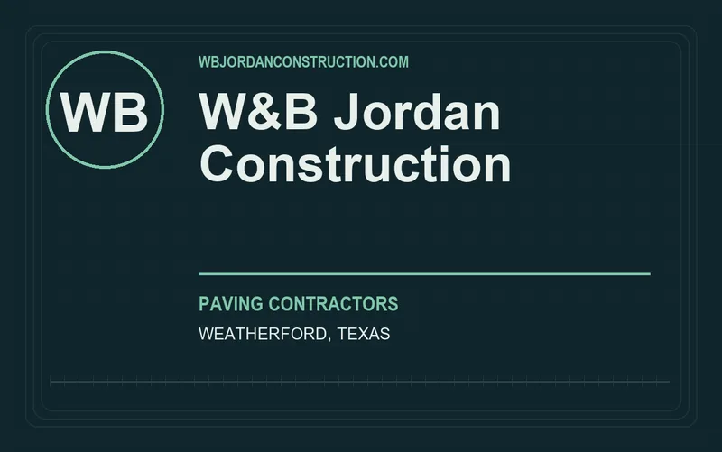 W&B Jordan Construction in Weatherford, Texas