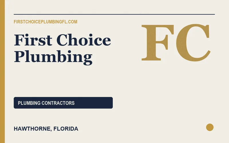 First Choice Plumbing in Hawthorne, Florida