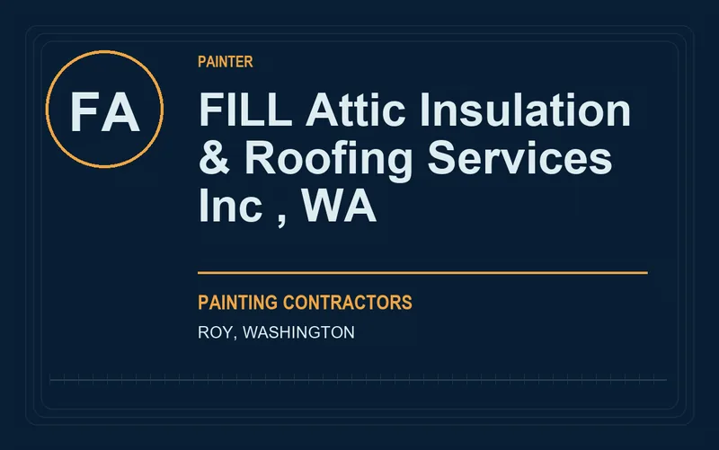 FILL Attic Insulation & Roofing Services Inc , WA in Roy, Washington