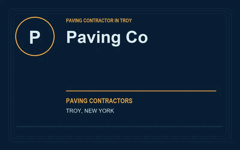 Paving Co in Troy, New York
