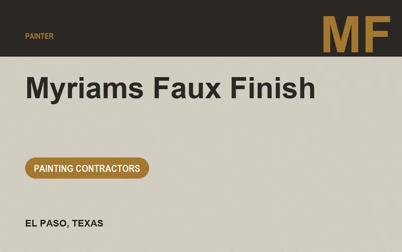 Myriams Faux Finish in El Paso, Texas