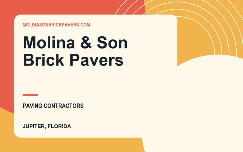 Molina & Son Brick Pavers in Jupiter, Florida