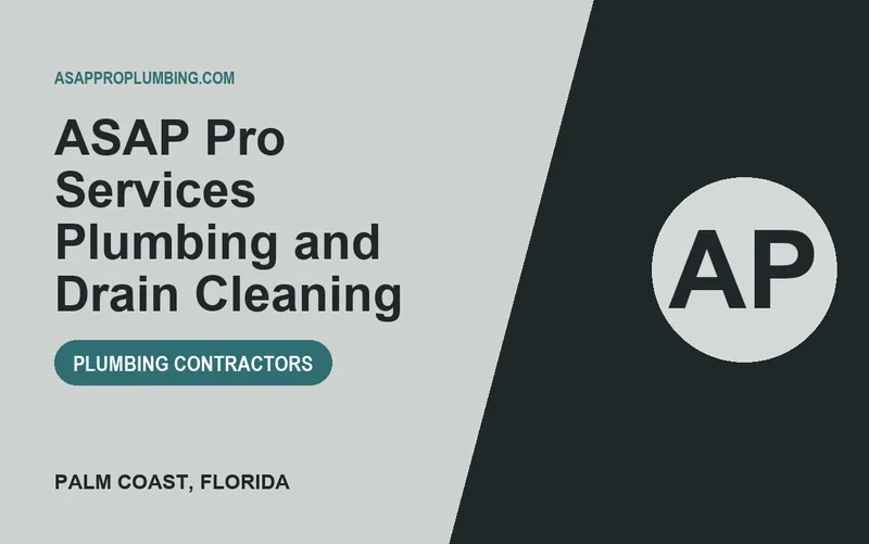 ASAP Pro Services Plumbing and Drain Cleaning in Palm Coast, Florida