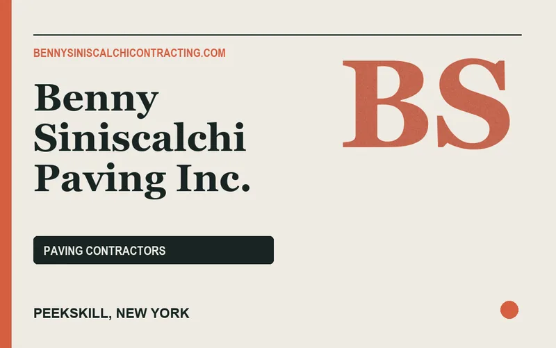 Benny Siniscalchi Paving Inc. in Peekskill, New York