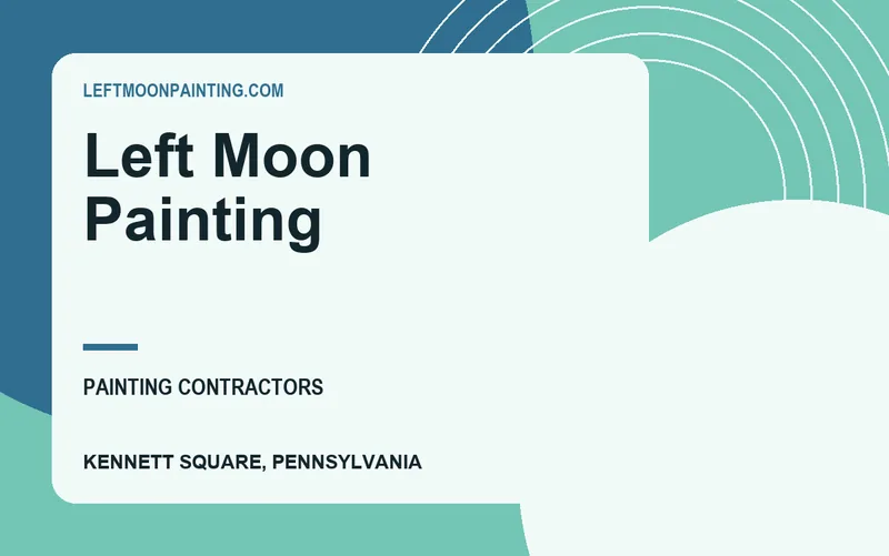 Left Moon Painting in Kennett Square, Pennsylvania