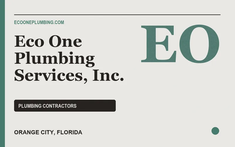 Eco One Plumbing Services, Inc. in Orange City, Florida