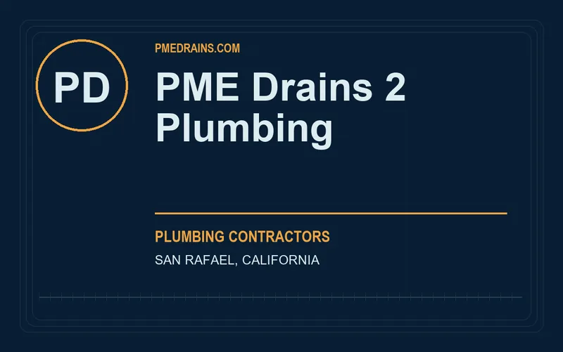 PME Drains 2 Plumbing in San Rafael, California