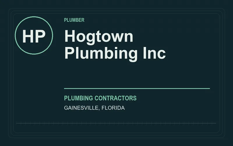 Hogtown Plumbing Inc in Gainesville, Florida